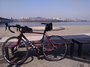 Korea bicycle trip.