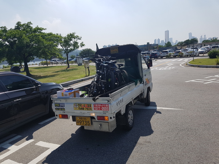장기 여행 자전거