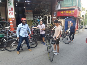 Bicycle rental for international students.